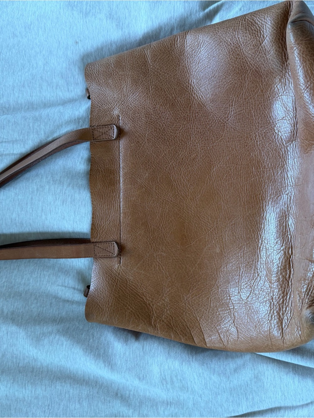 Madewell Leather Medium Transport Tote Bag - Picture 5 of 8